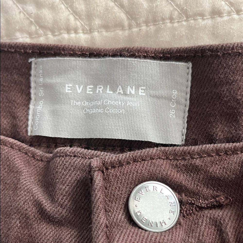 Everlane The Original Cheeky Jean Organic Cotton Size 26 Straight Leg Ankle Crop - Picture 6 of 8
